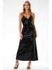 Awama Paillettenkleid in Schwarz