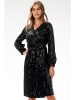 Awama Paillettenkleid in Schwarz