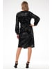 Awama Paillettenkleid in Schwarz