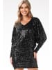Awama Paillettenkleid in Schwarz