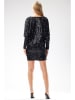Awama Paillettenkleid in Schwarz