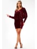 Awama Paillettenjurk bordeaux