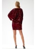 Awama Paillettenjurk bordeaux