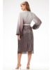 Awama Kleid in Silber/ Braun