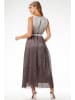 Awama Kleid in Silber/ Braun