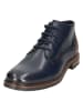 Bugatti Leder-Boots in Dunkelblau