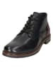 Bugatti Leder-Boots in Schwarz