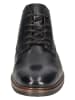 Bugatti Leder-Boots in Schwarz