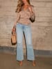 LA Angels Blouse camel/zwart