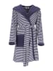 ESPRIT Badjas "Striped Hoody" donkerblauw/wit