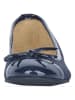 Heine Leren ballerina's donkerblauw