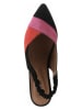 Heine Leren ballerina's zwart/meerkleurig