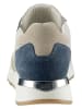 Heine Leder-Sneakers in Beige/ Dunkelblau