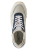 Heine Leder-Sneakers in Beige/ Dunkelblau
