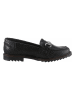 Heine Leren mocassins zwart