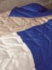 Marc O'Polo Satijnen beddengoedset "Ewon" beige/donkerblauw