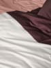 Marc O'Polo Satin-Bettwäsche-Set "Ewon" in Bordeaux/ Rosa/ Creme