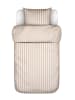 Marc O'Polo Perkal beddengoedset "Mikkeli" beige/wit