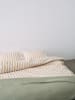 Marc O'Polo Perkal beddengoedset "Mikkeli" beige/wit