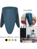 Rétro Chic Hocker ''Eve'' in Dunkelblau - (H)46 - Ø 30 cm