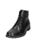 Bugatti Leder-Boots in Schwarz