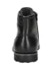 Bugatti Leder-Boots in Schwarz