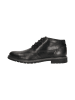 Bugatti Leder-Boots in Schwarz
