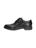 Bugatti Leder-Schnürschuhe in Schwarz