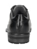 Bugatti Leder-Schnürschuhe in Schwarz