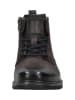 Bugatti Leder-Boots in Anthrazit