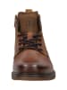 Bugatti Leder-Boots in Hellbraun