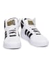 adidas Leder-Sneakers in Weiß/ Schwarz