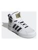 adidas Leder-Sneakers in Weiß/ Schwarz