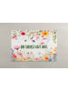 Madre Selva Badvorleger "Flowers gut aus" in Weiß/ Bunt - (L)40 x (B)50 cm