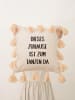 Folkifreckles Kissen "Tanzen" in Beige - (L)45 x (B)45 cm
