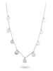 Eclat d'Argent Srebrny naszyjnik z elementami ozdobnym - dł. 38 cm
