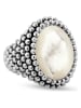 DI GIORGIO Zilveren ring met parelmoer