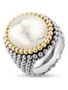 Nomad Zilveren ring met parelmoer
