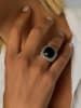 DI GIORGIO Silber-Ring mit Edelstein