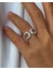 DI GIORGIO Vergold. Ring mit Edelsteinen
