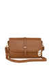 Lucca Baldi Leren schoudertas "Umbria" camel - (B)27 x (H)16 x (D)8 cm