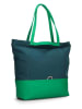 Zwei Shopper bag "Fiorella FI200" w kolorze zielonym - 44 x 38 x 19 cm