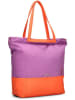 Zwei Shopper "Fiorella FI200" paars/oranje - (B)44 x (H)38 x (D)19 cm