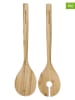 KitchenAid 2tlg. Salatbesteck-Set in Hellbraun - (L)31 cm