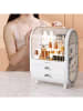 Joybos Kosmetik-Organizer in Weiß/ Grau - (B)28,5 x (H)36,5 x (T)18,5 cm