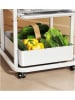 Joybos Rollregal in Weiß - (B)38 x (H)85 x (T)48 cm