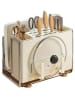 Joybos Organizer kuchenny w kolorze kremowo-srebrnym - 26 x 24 x 14 cm