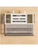 Joybos Organizer kuchenny w kolorze kremowo-srebrnym - 26 x 24 x 14 cm