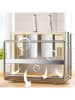 Joybos Organizer kuchenny w kolorze kremowo-srebrnym - 26 x 24 x 14 cm