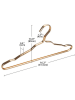 Joybos 10-delige set: kledinghangers goudkleurig - (B)41,5 cm
